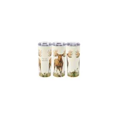 TUMBLER 20OZ 3X7.75 COFFEE I'M NOT AMOOSED STAINLESS STEEL/PLASTIC