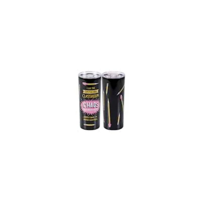 TUMBLER 20OZ 3X7.75 COFFEE THE OFFICIAL CLASSROOM CHAOS COORDINATOR STAINLESS STEEL/PLASTIC