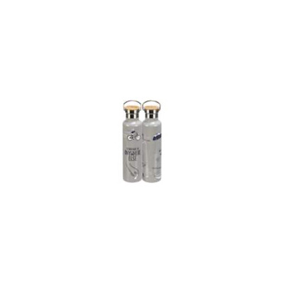 INSULATED BOTTLE 25OZ 2.75X11.25 ANYWHERE STAINLESS STEEL/BAMBOO