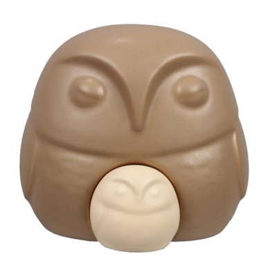 TABLETOP DECOR 2PC SET OWL MOM& BABY PORCELAIN 5.91X4.33X5.98