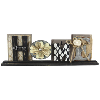 TABLETOP DECOR MULTIMEDIA WOOD 17.75X1.75X7