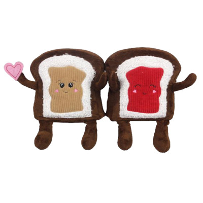 TABLETOP SITTER PEANUT BUTTER & JELLY FRIENDS FABRIC 9.84X3.54X5.51