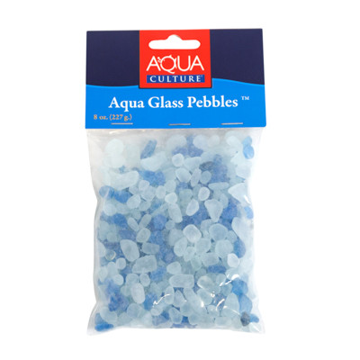 GEMS 8OZ DECORATIVE GLASS PEBBLES CARDED PEGGABLE