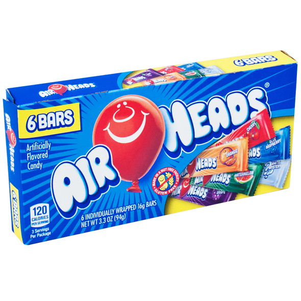 AIRHEADS THEATER PACK 6 ASST FLVS 3.3-OZ CANDY COUNTER DISPLAY