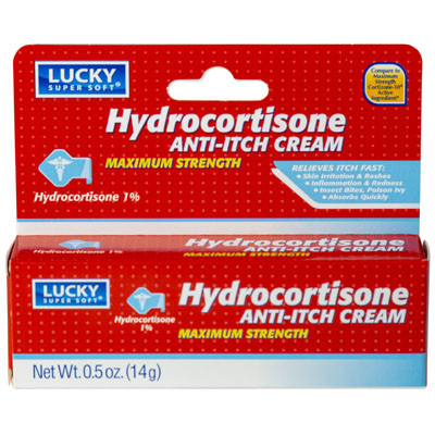 LUCKY HYDROCORTISONE ANTI-ITCH CREAM 0.5OZ BOXED
