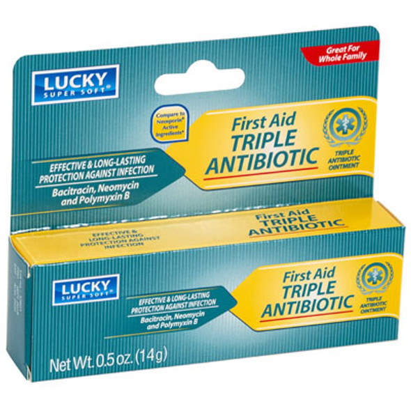 LUCKY TRIPLE ANTIBIOTIC OINTMENT 0.5OZ BOXED LUCKY TRIPLE ANTIBIOTIC OINTMENT 0.5OZ BOXED