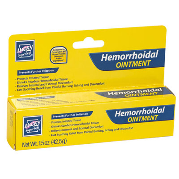 LUCKY HEMORRHOIDAL OINTMENT 1.5OZ BOXED