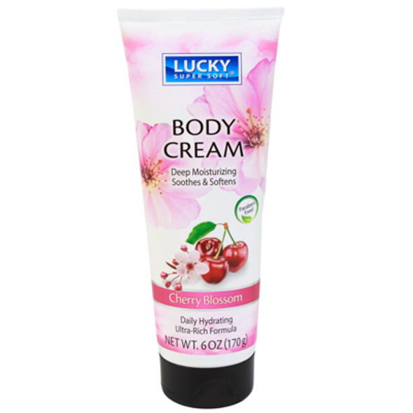 BODY CREAM 6 OZ CHERRY BLOSSOM LUCKY