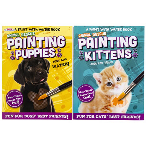 PAINT WITH WATER ANIMAL RESCUE 2 ASST IN PDQ PAINT WITH WATER ANIMAL RESCUE 2 ASST IN PDQ