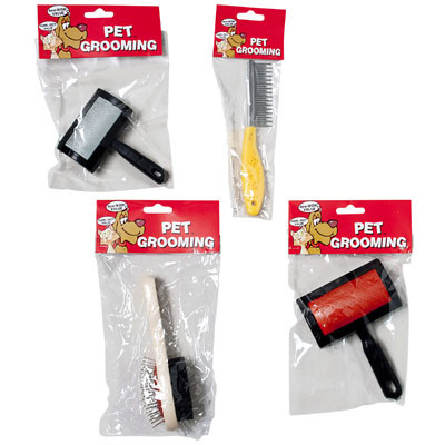 PET GROOMING 4 STYLES POLY BAG/HEADER #14059P COUNTER DISPLAY