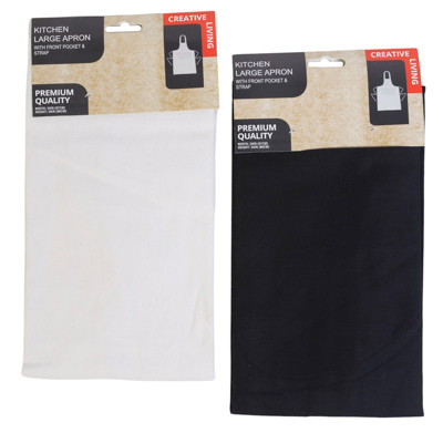 APRON 24X34  RANDOM ASSORTED COLORSREF# CTKA636-1