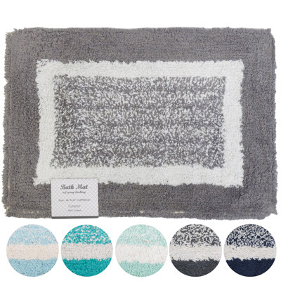 COTTON BATH MAT 16 X 24 ASSORTED COLORS
