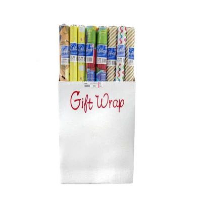 GIFTWRAP EVERYDAY 40 SQ FT RANDOM ASST. PREPRICED $3.99AG # 20005