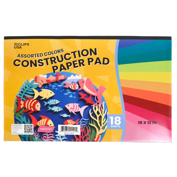 CONSTRUCTION PAPER PAD 12X18 18SHEET