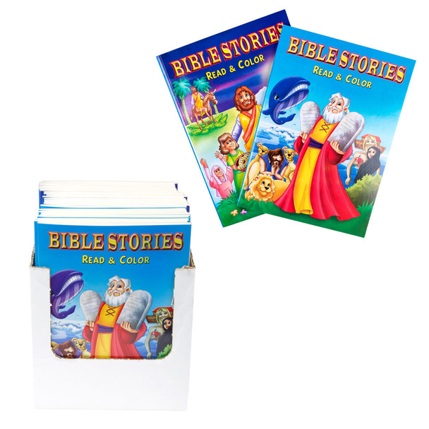BIBLE STORIES READ AND COLOR2 ASSTD EASY TEAR OUT PAGESIN 24 CT PDQ