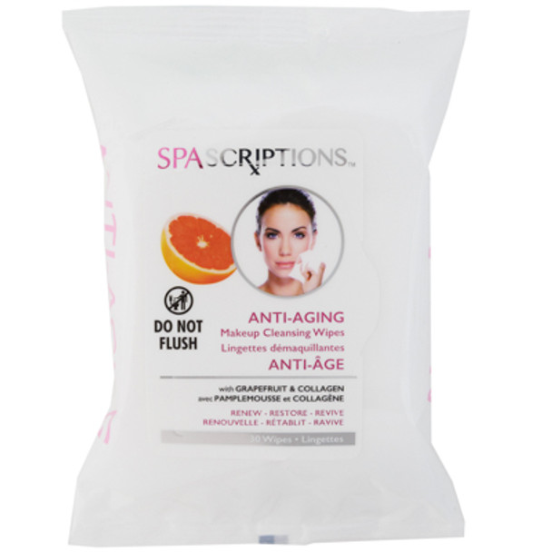FACIAL WIPES 30CT ANTI AGING MAKEUP CLEANSING SS NO ONLINE SALES MAP PRICING