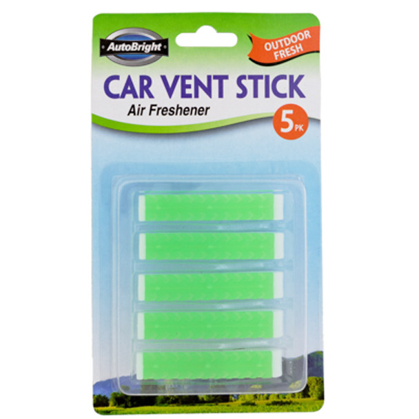AIR FRESHENER OUTDOOR FRESHCAR VENT STICK 5PK CARDED