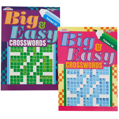 CROSSWORDS BIG & EASY 2 ASSORTED PPD $4.95 FLOOR DISPLAY