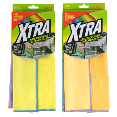MICRO FIBER 2CT CLOTH XTRA DUAL SIDE CLEANING & POLISHING