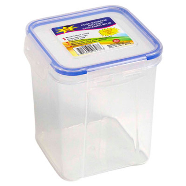 FOOD STORAGE SILICONE SEAL 50.7 OZ SQUARE TALL QUICK LOCK 1500ML