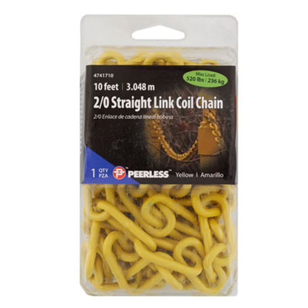 CHAIN LOFT STRAIGHT LINK COIL PEERLESS YELLOW CLAMSHELL