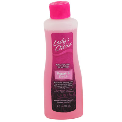 NAIL POLISH REMOVER 6 OZ LADYS CHOICE REPARING & ENRICHING