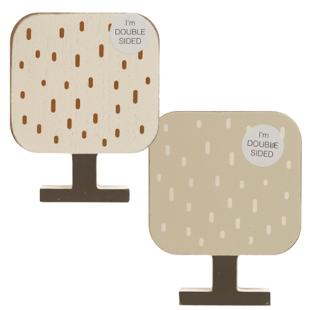 TABLETOP ART 4.25X5.5X1 TREE REVERSIBLE (4.00)