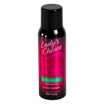 BODY SPRAY 3OZ TROPICAL ESCAPE LADY'S CHOICE