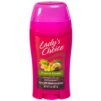 DEODORANT STICK 2 OZ TROPICAL ESCAPE LADY'S CHOICE