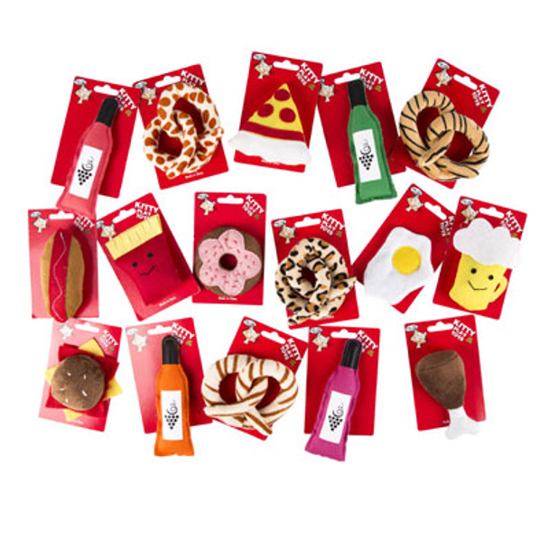CAT TOY 12PC 6 ASSORTED #CT10952 ON MERCH STRIP