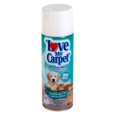CARPET CLEANER 12OZ PET & URINE STAIN REMOVER LOVE MY CARPET AEROSOL