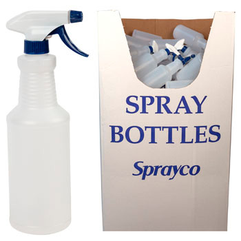 SPRAY BOTTLE 28OZ 120PC DISPLAY ADJUSTABLE SPRAYER ASSEMBLED #P-28