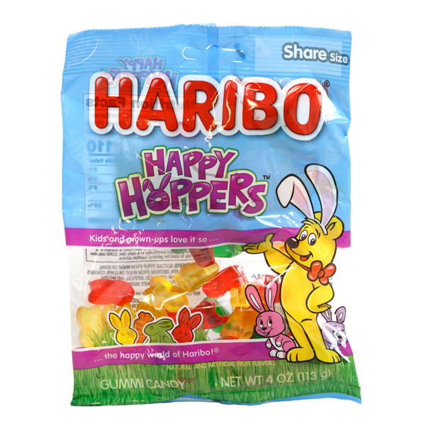 HARIBO HAPPY HOPPER 4 OZ PEG BAG COUNTER DISPLAY