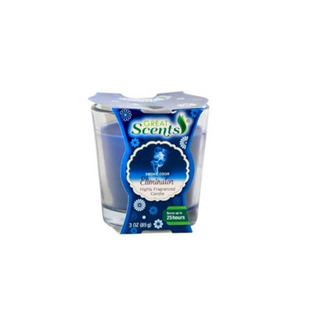 CANDLE 3OZ SMOKE ODOR ELIMINATOR GREAT SCENTS