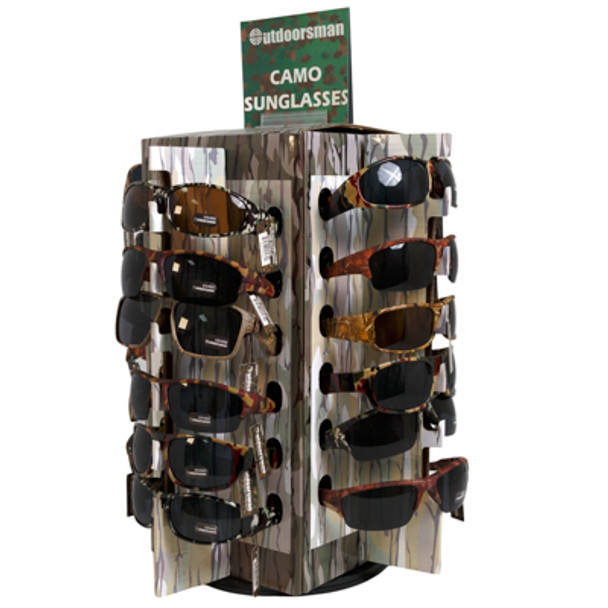 SUNGLASSES CAMOUFLAGE ASSTIN A 24 PC COUNTER DISPLAY