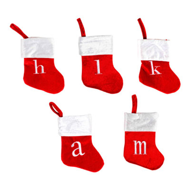 STOCKING MINI MONOGRAM PP $1.99