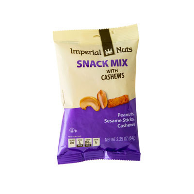 NUTS SNACK MIX W/ CASHEWS 2.25OZ