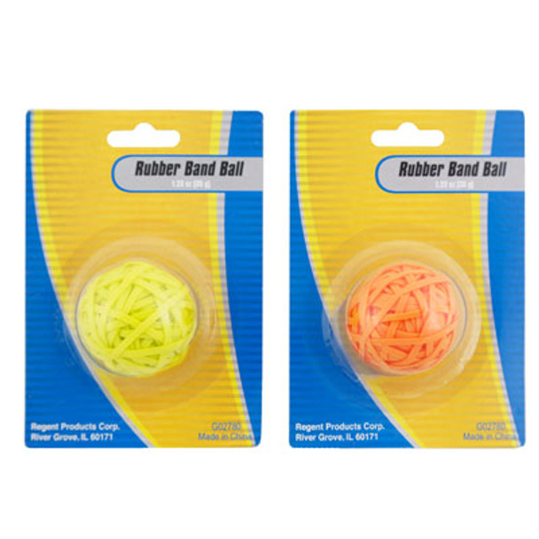 RUBBER BAND BALL 35GM/1.23 OZ 2 AST COLORS BLISTERCARD