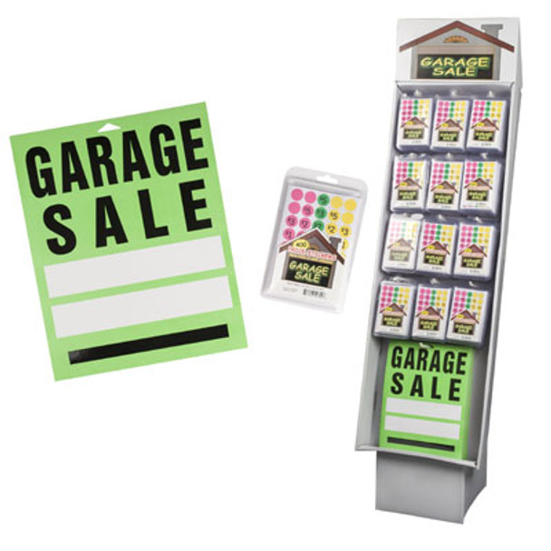 GARAGE SALE 192PC PPC LABEL 120PCS 400CT 72 11X13.93IN SIGNS FLOOR DISPLAY