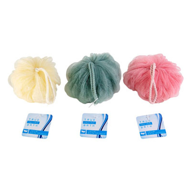 BATH SPONGE W/STRING 58G CREAM/PINK/SEAFOAM HBA/HT