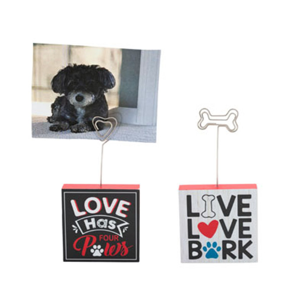 PET TABLETOP PHOTOHOLDER STAND 2AST MDF/LABELBOX SIZE 3.15 X 0.7 X 3.15IN PET TABLETOP PHOTOHOLDER STAND 2AST MDF/LABELBOX SIZE 3.15 X 0.7 X 3.15IN
