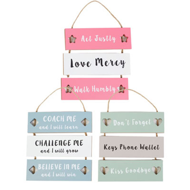 WALL PLAQUE 3AST INSPIRATIONS 3-SECTION 7.09 X 7.87IN UPC/MDFCOMPLY LABEL