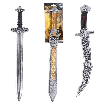 SWORD 22IN PLASTIC 4AST STYLES 1/2TCD