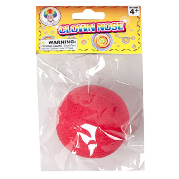 CLOWN NOSE RED FOAM 2.5IN PBH AGE 4+