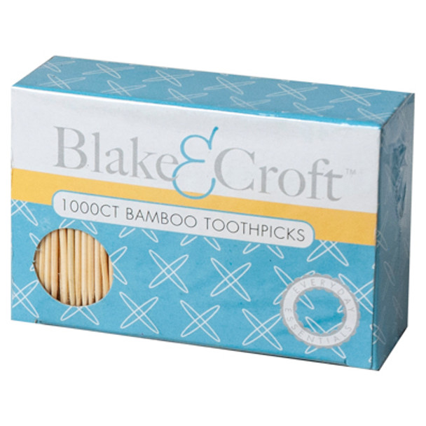 TOOTHPICKS BAMBOO 1000CT COLOR BOXED** NO AMAZON SALES **