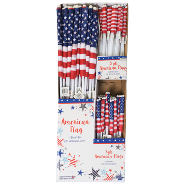 FLAG AMERICAN DISPLAYER 1/3/5PK IN 96PC POWER PANEL PLASTIC W/PATRIOTIC LABEL*NO MINN SALE* FLAG AMERICAN DISPLAYER 1/3/5PK IN 96PC POWER PANEL PLASTIC W/PATRIOTIC LABEL*NO MINN SALE*
