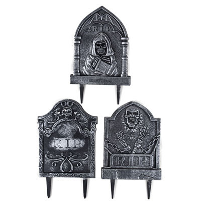 TOMBSTONE YARD STAKE 3AST PLASTIC 12X9IN HALL HT