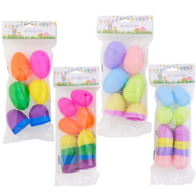 EASTER EGGS 6LG/12MED 2AST BRITE/PASTEL EASTER INSERT HDR PARTIAL K/D FREIGHT SAVING PCKG