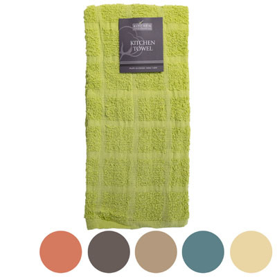 KITCHEN TOWEL 15X25 ASSORTED COLORS PEGGABLE