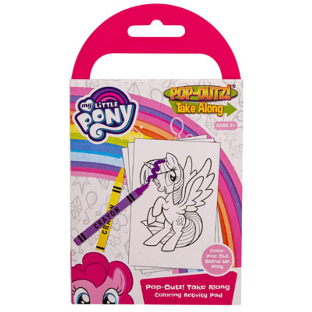 TAKE ALONG MY LITTLE PONY COLOR BOOK, CRAYONS, STICKERS